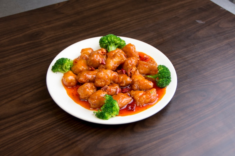 l01. general tso’s chicken 左宗鸡  <img title='Spicy & Hot' align='absmiddle' src='/css/spicy.png' />
